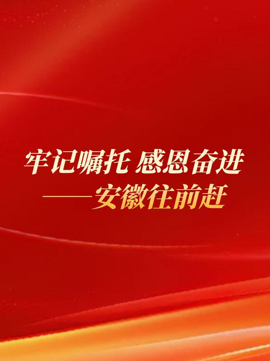 牢記囑托 感恩奮進(jìn)——安徽往前趕